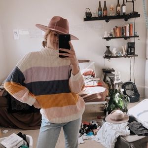 Oversized knit sweater